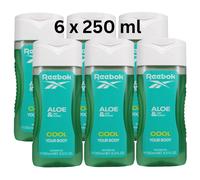 6 x 250ml Reebok Shower Gel for Women - Cool Your Body
