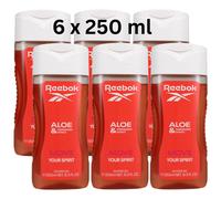 6 x 250ml Reebok Shower Gel for Women - Move Your Spirit