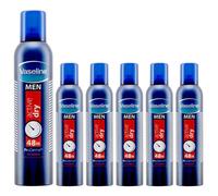 6 x 250ml Vaseline Men Active Dry Anti-Perspirant Deodorant Body Spray