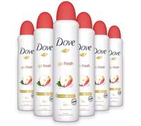 6 x 150ml Dove Apple & White Tea Scent Deodorant Spray Antiperspirant 0% Alcohol