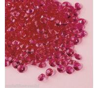 6 x 28g Packs 6mm Cerise Pink Diamond Diamante Crystal Wedding Table Confetti New
