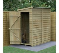 6 x 3 Forest 4Life Overlap Windowless Lean To Wooden Shed With Installation