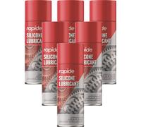 6 x 300ml Silicone Grease Aerosol Spray Lubricant Can Resistant Oil