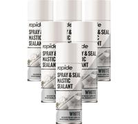 6 X 300ml Spray Seal Sealant Leak Stop Roof Gutter Pipes White Mastic