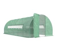 Outsunny 6 X 3M Reinforced Walk-In Polytunnel Garden Greenhouse Steel Frame
