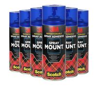 6 x 3M Spray Mount 400ml Clear Adhesive Glue Spray 400ml Aerosol Can