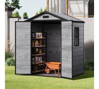 6 x 4.4FT Outdoor Plastic Storage Shed