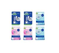 6 x 4.8g Nivea Original Care, Hydro Care, Soft Rose Moisturising Lip Balm