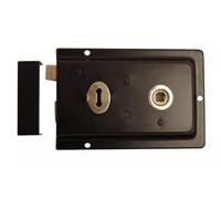 6" X 4" Black Rim Sashlock (Pack Of )