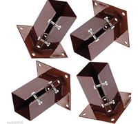 6 x 4" Bolt Down Bolt Grip Fence Supports - 100MM Post Timber Holder Like Metpost Equip247uk