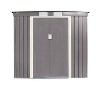 6 x 4 Double Door Metal Pent Shed (Light Grey) Cheshire Light Grey One Size