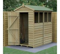 4LIFE Apex Shed 4x6 - Single Door - 4 Windows