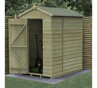 6 x 4 Forest Beckwood Apex Shed Shiplap Windowless 25yr Guarantee