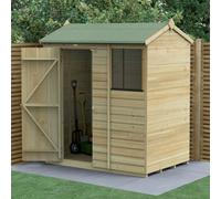 6 x 4 Forest Beckwood Tongue & Groove Reverse Apex Wooden Shed 25yr Guarantee With Installation
