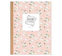 6" x 4" Photo Album Memo Slip in Scrabook Family Holiday Wedding Photograph Album Holds 200 Photos (Pink Flowers Design)
