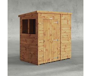 6 x 4 Powersheds Tongue and Groove Pent Wooden Shed