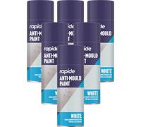 6 x 400ml Anti Mould Spray Damp Growth Protection Walls White Matt
