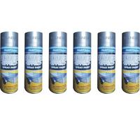 6 x 400ML Metal Paint Galvanised Effect Spray Paint High Density Repair & Protect Metal Paint Outdoor Spray