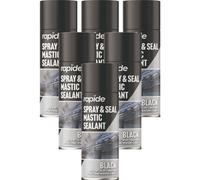 6 x 400ml Seal Black Sealant Spray Guttering Roof Window Pipes Soil