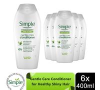 6 x 400ml Simple Sensitive Skin Experts Colour-Free Hair Conditioner