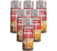 6 X 400MLGloss Spray Varnish for Interior & Exterior for All Purpose