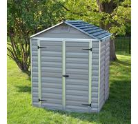 6 x 5 Palram - Canopia Skylight Plastic Apex Shed - Grey