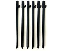 6 x 50-90cm Thick 16mm Black Carp Coarse Ali BankSticks Bank Sticks Lidsters Fishing Supplies LTD