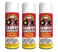 6 x 500ML SAAO CARPET ADHESIVE GLUE SPRAY HEAVY DUTY FOAM CORK TILE CRAFT FABRIC