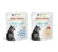 6 x 50g Almo Nature Wet Cat Food + 6 x 50g Wet Cat Food - 50% Off! * - Hydration Help Goat's Milk (6 x 50g) + Urinary Help Chicken Breast with Cranberries (6 x 50g)