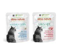 6 x 50g Almo Nature Wet Cat Food + 6 x 50g Wet Cat Food - 50% Off! * - Hydration Help Goat's Milk (6 x 50g) + Urinary Help Chicken Fillet with Cranberries (6 x 50g)