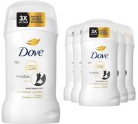 6 x 50ml Dove Women Invisible Dry Anti-Perspirant Deodorant Stick 72H Protection