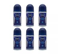 6 x 50ml Nivea Men Fresh Active Roll On Anti-Perspirant Deodorant