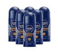 6 x 50ml Nivea Men Stress Protect Roll On Anti-Perspirant Deodorant