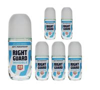 6 x 50ml Right Guard Women Invisible Roll On 48h Anti-Perspirant
