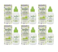 6 x 50ml Simple Calming Moisturiser Skin Cream With Organic Hemp Oil