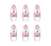 6 x 50ml Women Bright Floral Bouquet Fragrance Anti-Perspirant 48hrs Roll On Deodrant