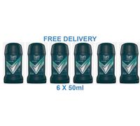 6 x 50mls SURE Men SENSITIVE Anti-Perspirant Deodorant Stick 72 H0URS 6 PACK