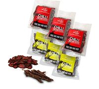 6 x 58g Bags Ultimate Hot Selection Beef Biltong THE BILTONG SHOP High Protein Savoury Low Carb Snack