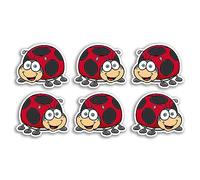 6 x 5cm Ladybird Vinyl Stickers - Ladybug Insect Animal Cartoon Luggage Men Women Boys Girls Design Small Decal Laptop Scrapbooking #5198