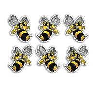 6 x 5cm Wasp Bee Vinyl Stickers - Hornet Insect Animal Cartoon Luggage Men Women Boys Girls Design Small Decal Laptop Scrapbooking #34668