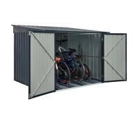 Mercia Globel 6 x 6 Grey Metal Bike Shed, Grey