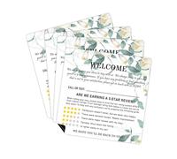 6" x 6" Guest Magnet Short Term Rentals 5 Star Explanation Magnet Host Fridge Magnet Feedback Supplies for Vacation Homes, Guest Rooms, Executive Suites, Hotels (Green) (6)