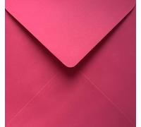 6" x 6" Pink Envelopes x 25 Pack. 100gsm Weight. 155mm x 155mm. Magenta/Fuchsia Coloured Envelopes Suitable for Square Greetings Cards, Christmas