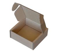 6" x 6" x 2.5" 152mm x 152mm x 64mm Brown Die Cut Folding Lid Postal Cardboard Boxes Small Mailing Shipping Cartons Qty 25