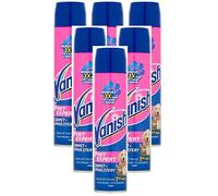 6 x 600ml Vanish Carpet + Upholstery Cleaner, Pet Expert Foam, removes 3xmore Pet Hair & Odour