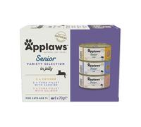 6 x 70g Applaws Wet Cat Food - 4 + 2 Free! * - Senior Mixed Pack: 3 Varieties (6 x 70g)