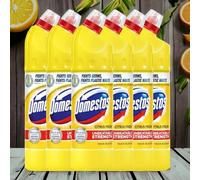 6 x 750ml Domestos Citrus Fresh Thick Bleach eliminates 99.9% of bacteria and viruses disinfectant to protect against germs