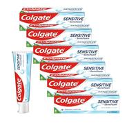 6 x 75ml Colgate Sensitive Sensifoam Whitening Toothpaste - Provides Sensitivity Relief, Fresh Breath, and Supports Strong Teeth and Gums.