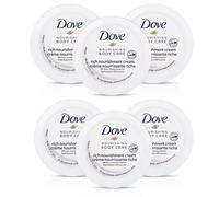 6 x 75ml Dove Intensive Nourishing Care Cream Tub body face Hand ORIGINAL FORMLA