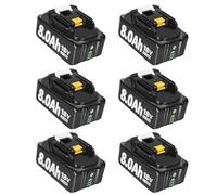 6 x 8.0Ah Replacement for Makita 18V Batteries Upgraded Lithium-ion Battery